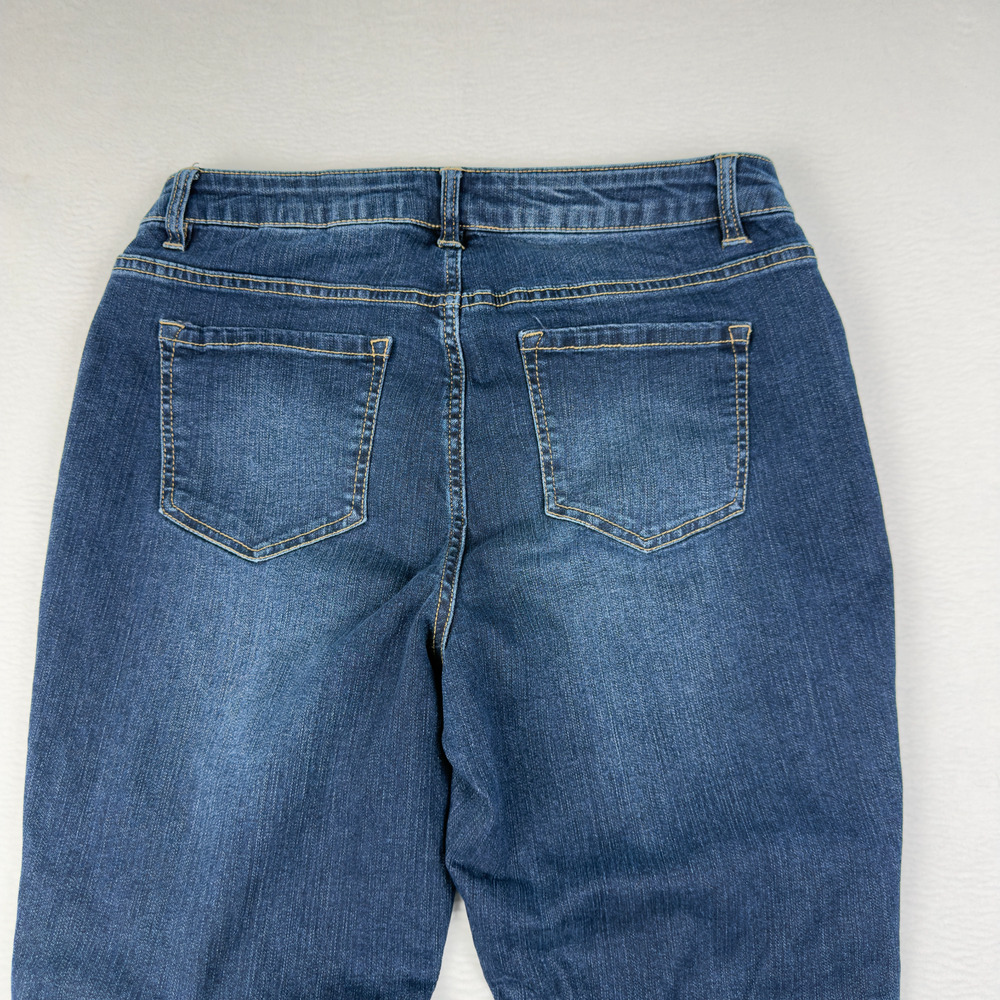 D Jeans Studded Skinny Ankle Womens Size 10 (29x26 fit) Split Hems - Picture 9 of 13